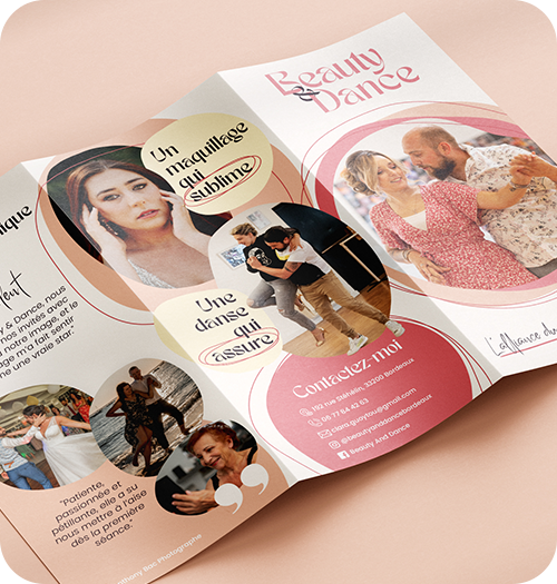 Réalisation: Identité graphique & Supports de communication, Beauty & Dance